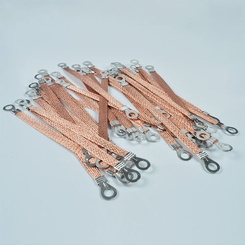 桥架接地线铜编织带软扁线配电箱柜机过门跨地连接线 -平方