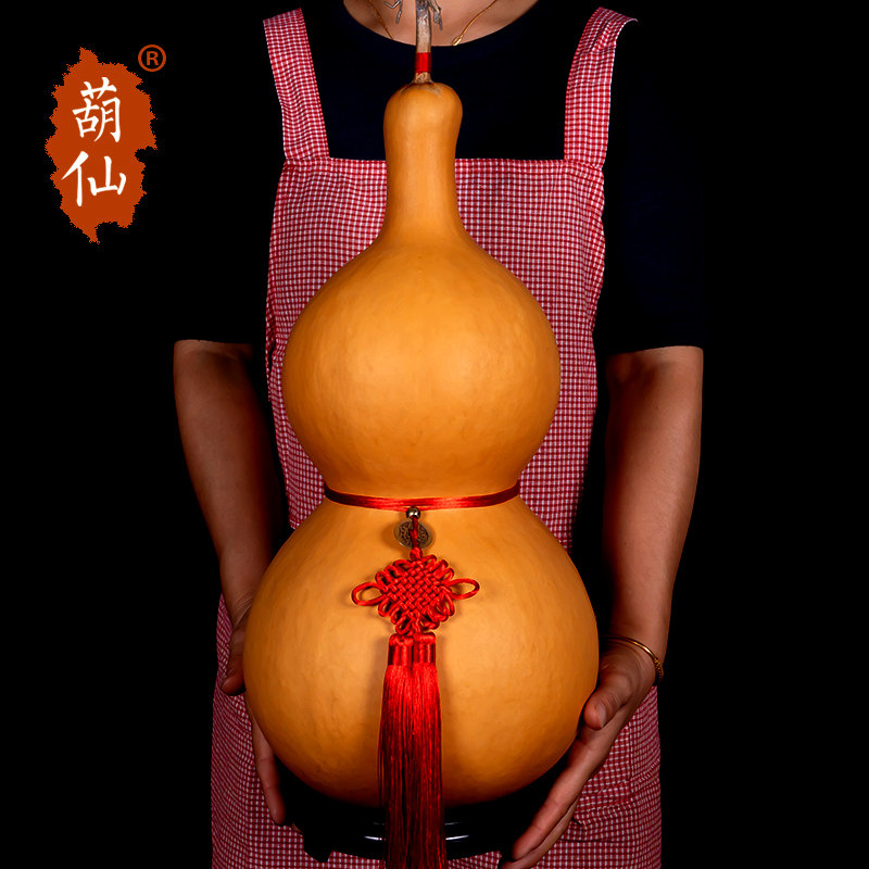 特大天然葫芦摆件真葫芦送礼品纳福财禄带龙头家居办公室玄关装饰