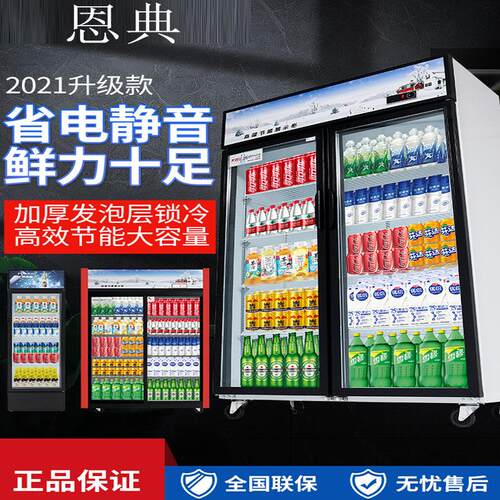 啤酒柜冷藏展示柜立式商用冰箱单门保鲜柜饭店超市冷柜双门 饮料
