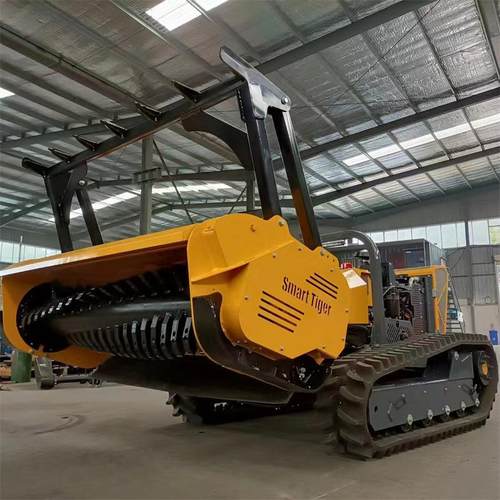 履带式割草机 全自动遥控履带开荒机 深林灌木拓荒割灌机微型收割