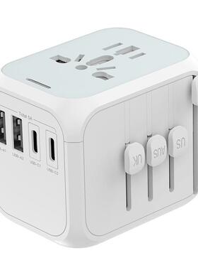 旅行充电器TypeC插座自恢复保险丝美欧英澳规3092A2C多功能充电座