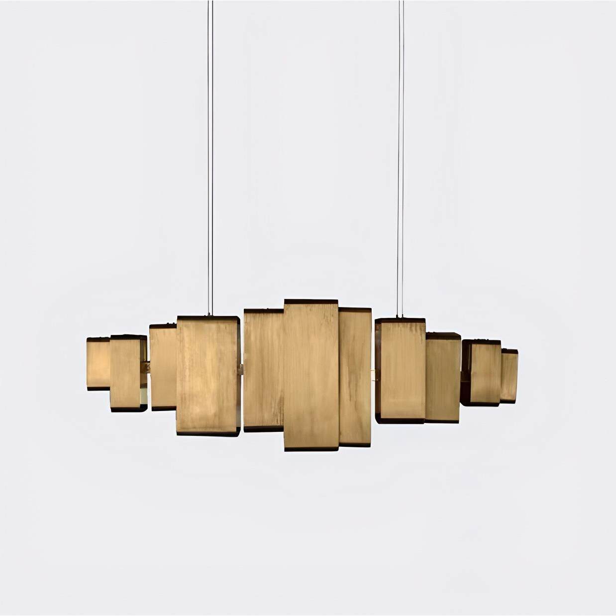 新中式卧室书房圆形餐厅吊灯民宿布艺瓦片禅意客厅灯茶室别墅灯具