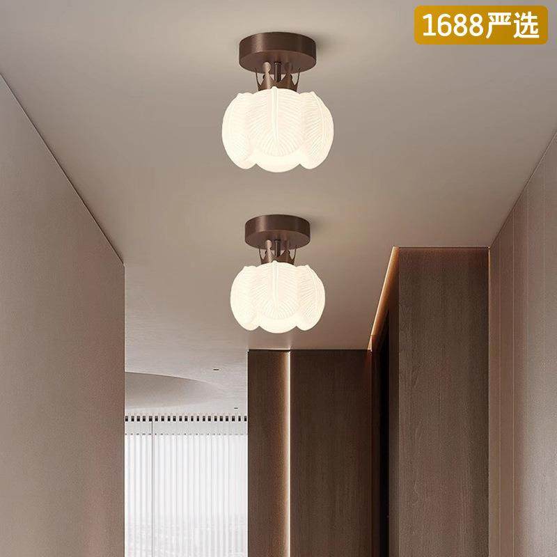 奶油风过道走廊吸顶灯创意花朵壁灯床头吊灯简约现代吊灯,家装灯饰光源,客厅吸顶灯,淘宝优惠券,粉丝福利购,淘宝优惠卷