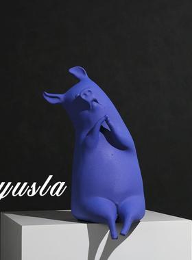 简约卡通可爱动物样板间摆件客厅家居儿童房电视柜玄关柜软装饰品