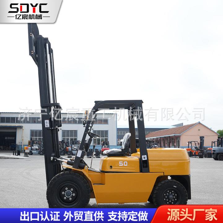 跨境柴油叉车四轮座驾内燃式液压升降柴油叉车5吨7吨平衡重叉车