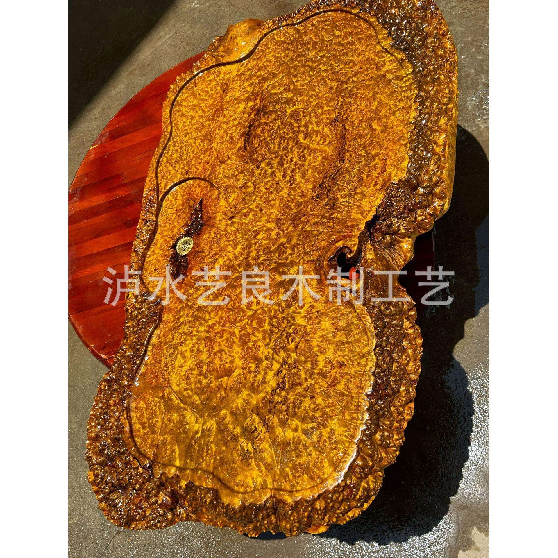 黄金樟木茶盘 山香果木茶盘成品 缅甸直供 茶盘茶台茶海茶具实木