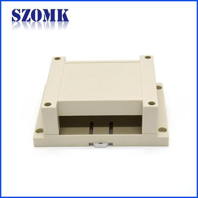 防火ABS阻燃PLC工控塑料外壳导轨接线控制器仪表导轨盒子AK80006