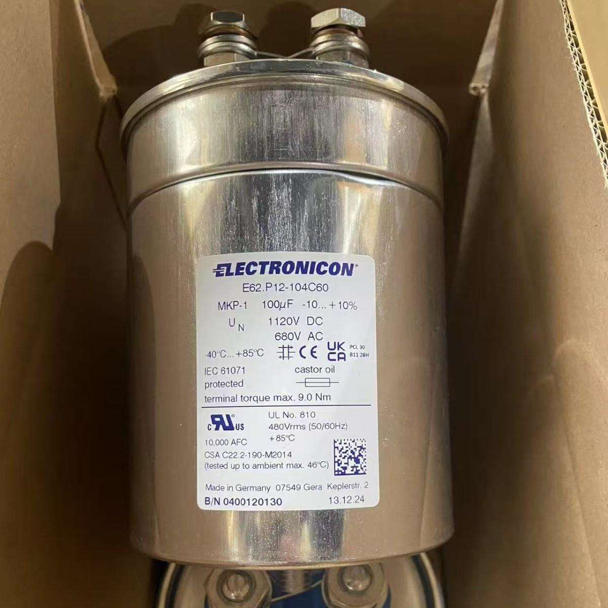 E50.N13-424NT0/P 420uF 1100VDC DC-Link滤波电容ELECTRONICON - 实物图