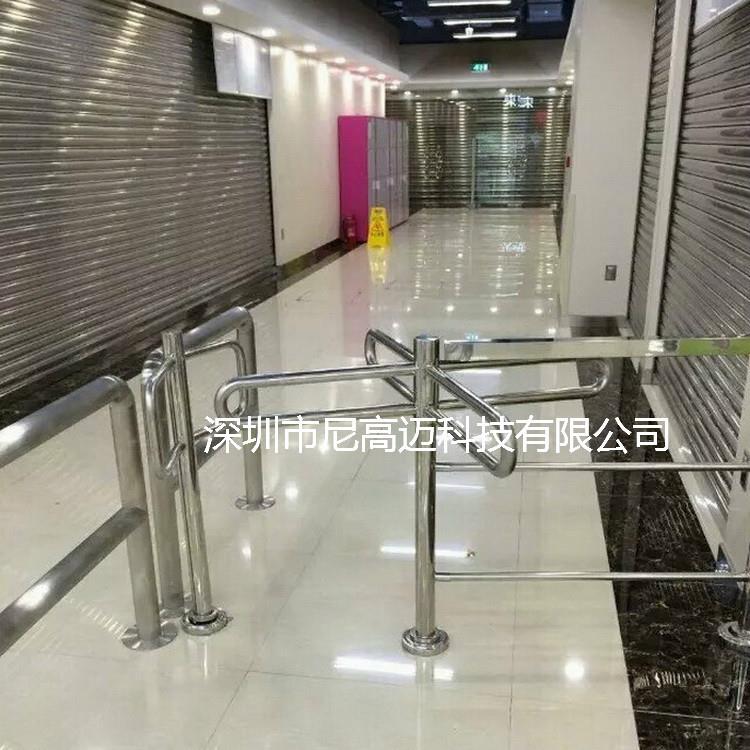 供应市场人行出入口十字型转闸门超市通道自动感应门单向转闸厂家