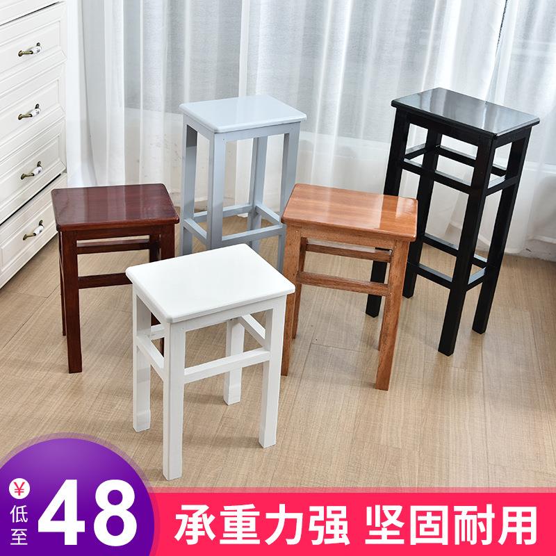 木凳子家用实木板凳矮凳简约卧室梳妆台宿舍书桌凳儿童家用小木凳