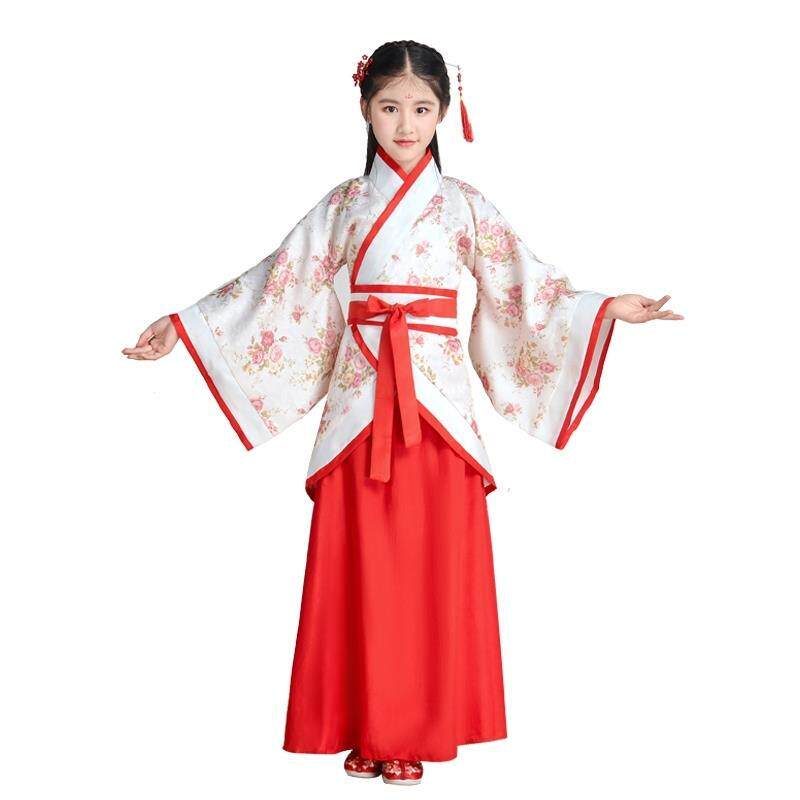 六一儿童古装唐装女童古装仙女装表演服汉服古代公主古筝贵妃服装
