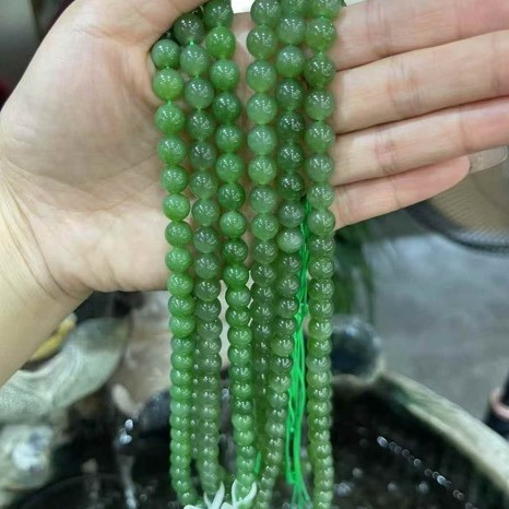 张聪珠宝坊碧玉108项链平安