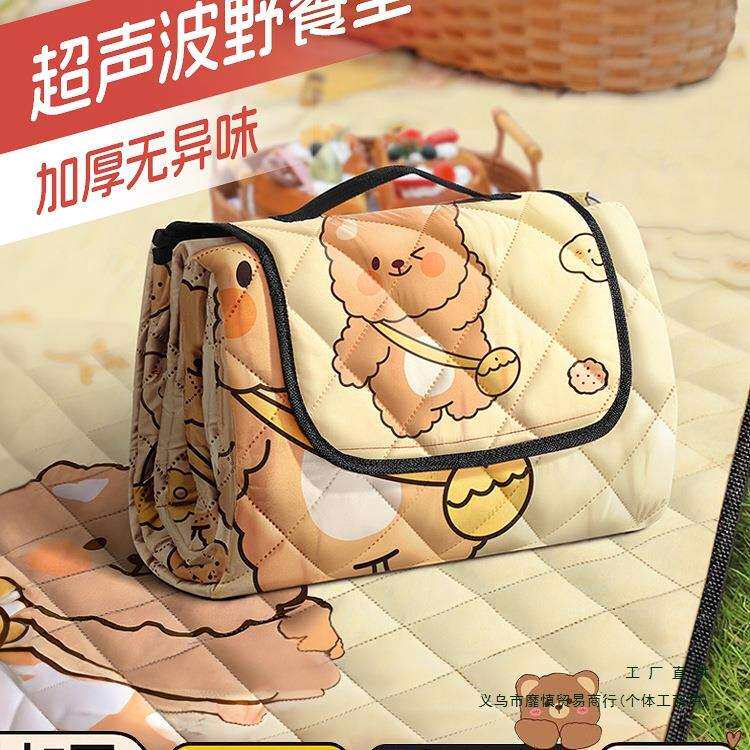 野餐垫防潮垫加厚户外地垫露营垫野外防水布便携帐蓬草坪垫子野炊