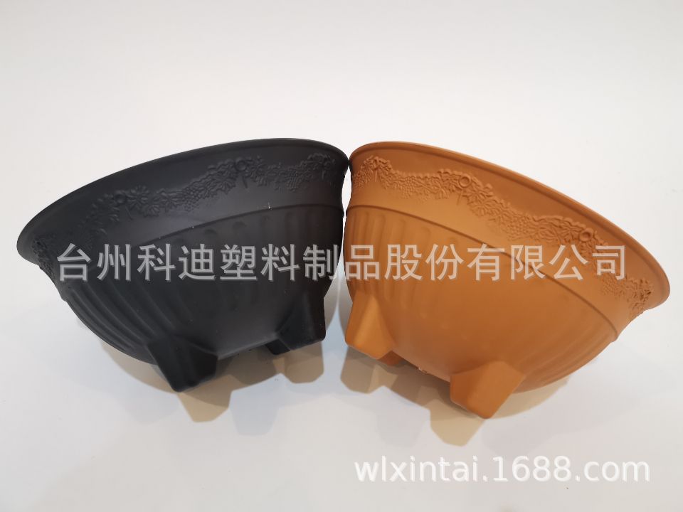 外贸出口工厂直供KD777-KD888碗状塑料花盆铜钱草水培花盆容器