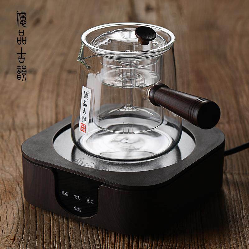 亿品古韵侧把紫光谭把蒸煮一体玻璃茶壶加厚家用过滤电陶炉烧水壶,餐饮具,茶壶,淘宝优惠券,粉丝福利购,淘宝优惠卷