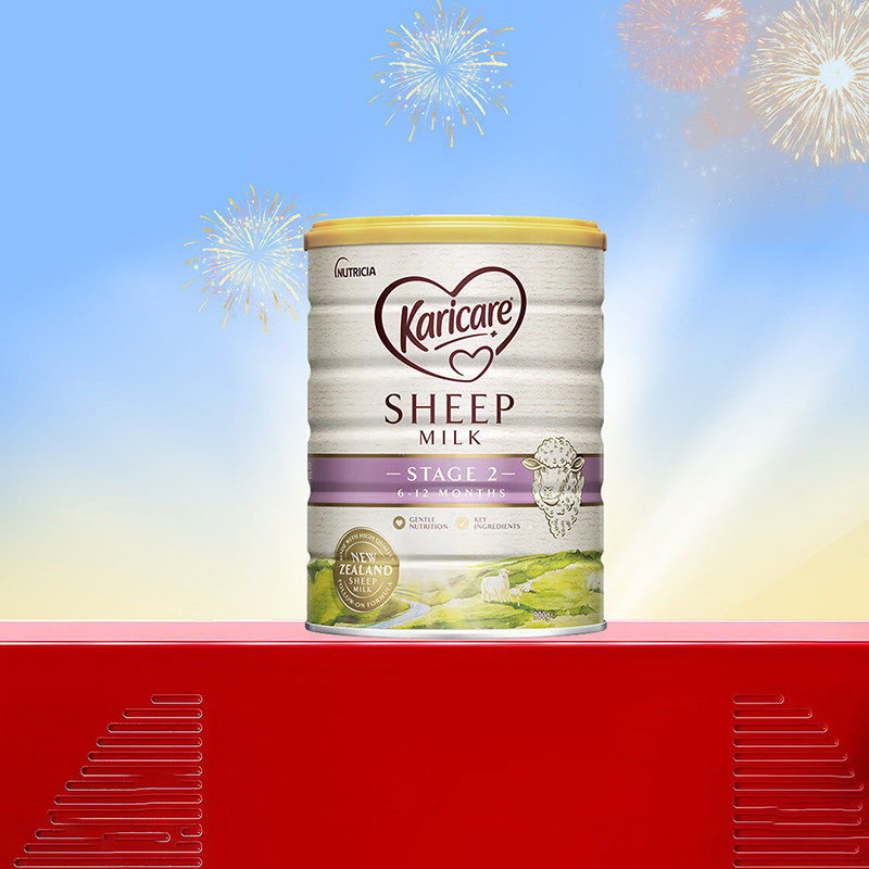 新西兰Karicare可瑞康羊奶粉婴幼儿配方羊奶粉2段6-12个月900g/罐