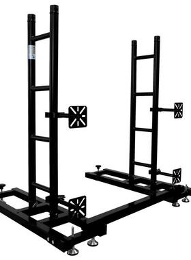 佛山厂家黑色显示屏龙门架 挂背景图LED全彩显示屏等