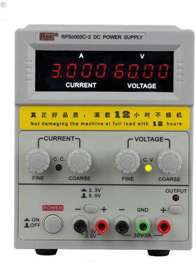 美瑞克RPS6003C-2 可调直流稳压电源60V/3A电脑笔记本手机维修4位