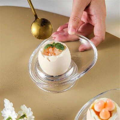 Glass Egg Cup Simple Breakfast Holder Home Stand Rack