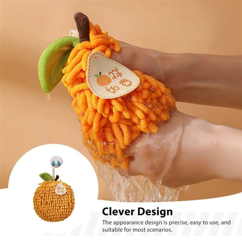 Cartoon Fruit Hand Towel Kitchen Quick Drying Cloth Hanging