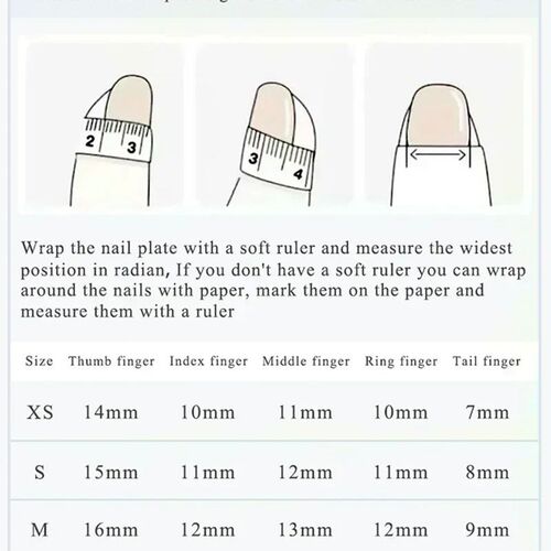 10Pcs Cute Handmade Press On Nails Full Cover Pearls Design