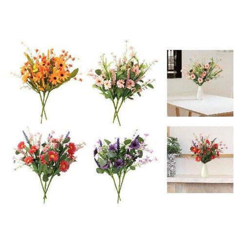 3 Pieces 40cm Artificial Sunflowers Floral Pick Ornament
