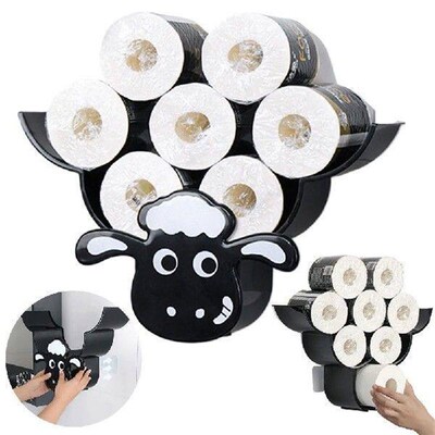 Sheep Toilet Paper Holder Rack Cute Toilet Paper Roll