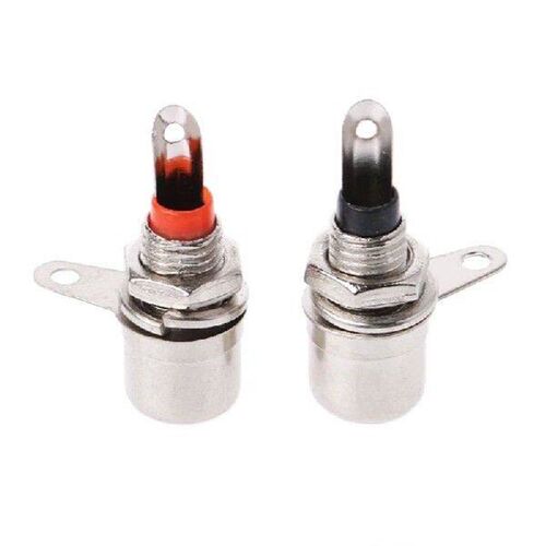 10 Pcs Nickel Plated RCA Phono Chassis Panel Mount Female
