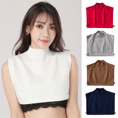 Winter Knitted Fake Collar Detachable Turtleneck Collar for