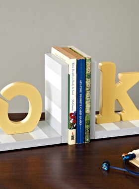 字母装饰品小摆件创意OK书本书立儿童样板间书房家庭装饰家居饰品
