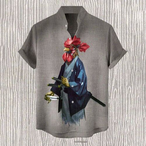 Fashionable and luxurious Hawaiian shirt with tropical