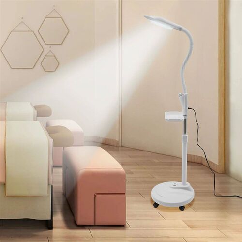 16X Magnifying LED Floor Stand Lamp with Adjustable Height &