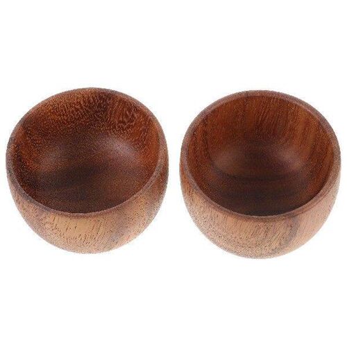 2 Pcs Household Wooden Bowl Large Salad Bowls Charcuterie