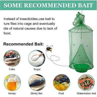 Fly Catcher Trap Reusable Heavy Duty Hanging Fly Trap for