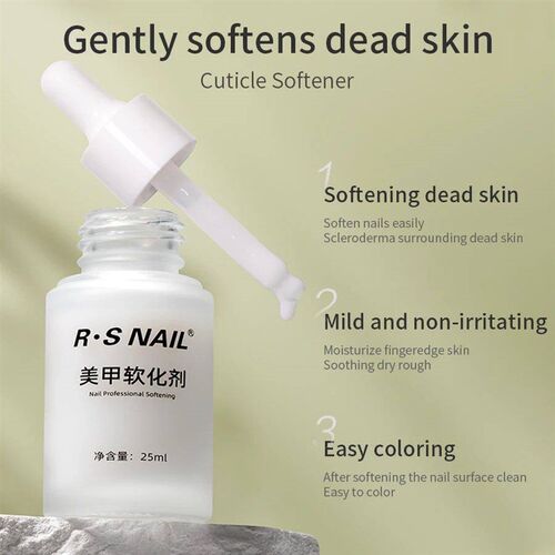 RS NAIL 25ml Cuticle Remover and Cuticle Oil Repair Nail Car