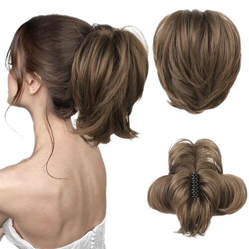 Wig Clip Short tail Messy Fluffy Grouse Cove Head High Tempe
