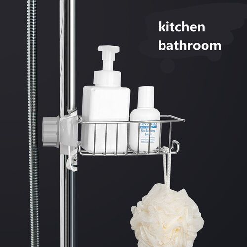 Kitchen Stainless Steel Sink Drain Rack Sponge Storage Fauce