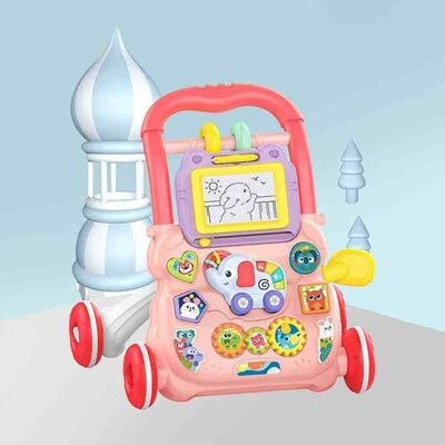 Baby Walker Trolley with Activity Toys and Musical Sounds, E