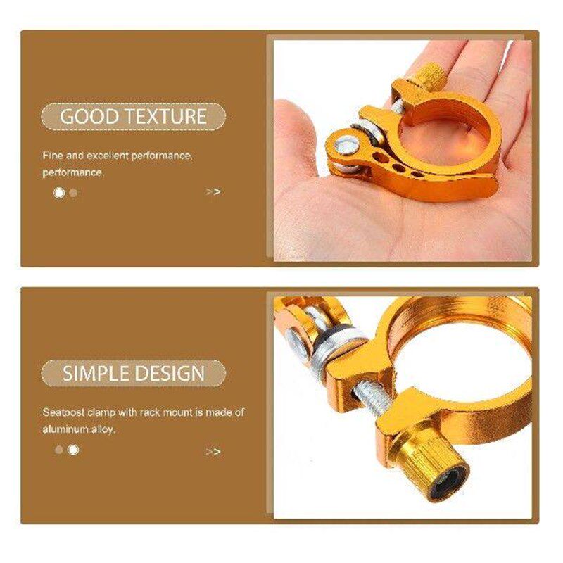 Bike Accessories Bicycle Seat t Clamp Alloy Seatpost - 实物图
