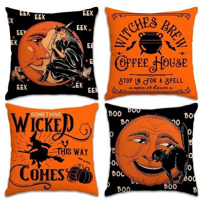 Halloween Pillow Cover Funny Ghost Cushion Pillowcase枕套