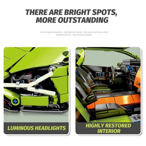 New High Tech Racing Car Lambor Sian FKP 37 Bricks Set Compa