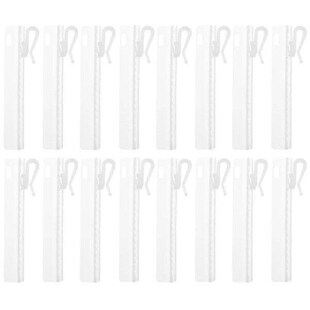 25 Pcs Curtain Adjustment Hook Restaurant Hooks Plastic