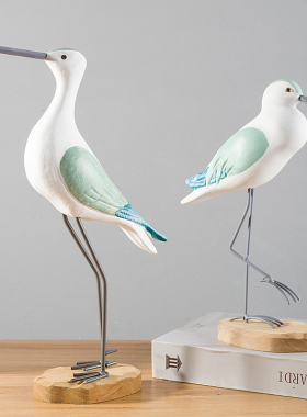 地中海海洋风格海鸥海鸟儿童房样板房电视柜家居隔板装饰摆件礼物