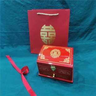 订婚三金五金聘礼盒首饰盒高级彩礼箱彩礼结婚婚礼用品大全男方