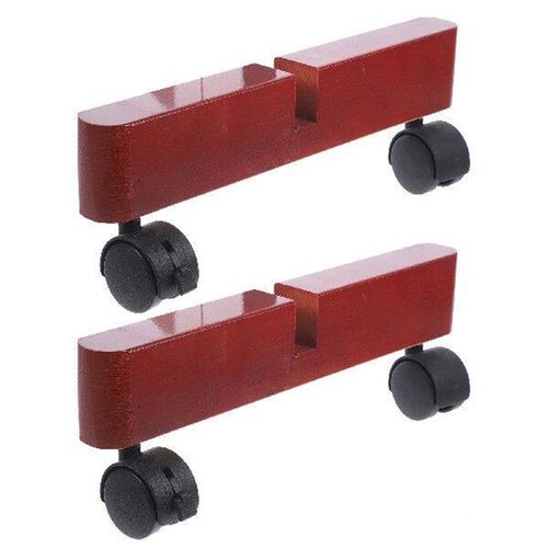 2 Pcs Screen Mobile Base Home Accessory Wooden Divider