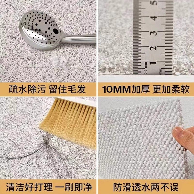 粉色花朵浴室地垫卫生间厕所洗澡防滑隔水垫淋浴房镂空丝圈满铺垫,居家布艺,家用脚垫,淘宝优惠券,粉丝福利购,淘宝优惠卷