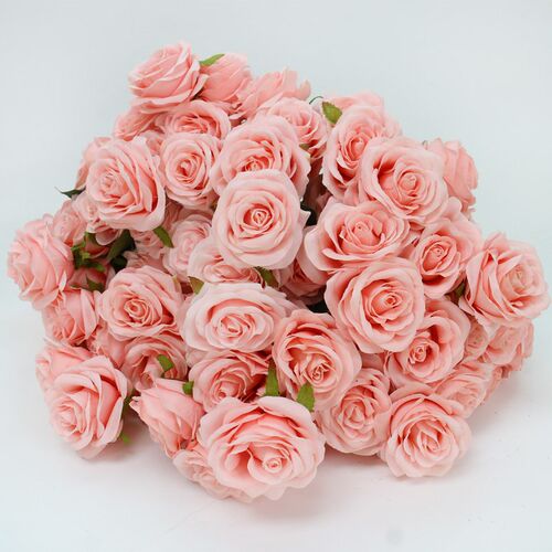 9 Heads 1 Bunch Camellia Rose Artificial Flower Holding Bouq