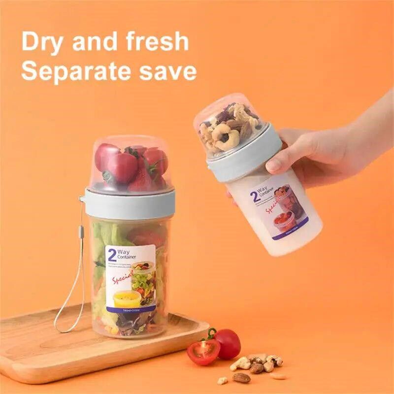 Breakfast Oatmeal Cup Fresh-keeping Cereal Nut Yogurt Salad图片