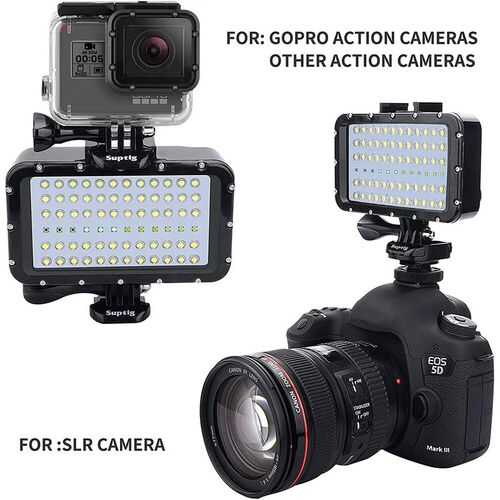 147ft Waterproof Accessories Mount 72 Led Video Dive Lightin
