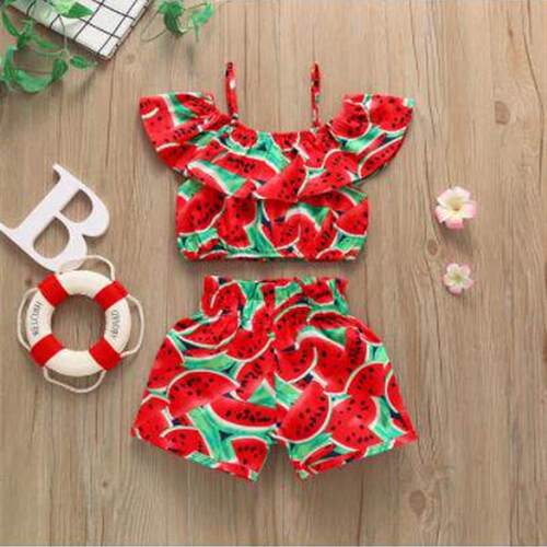 1-6 Year Old Toddler Baby Girl Clothes Watermelon Sunflower